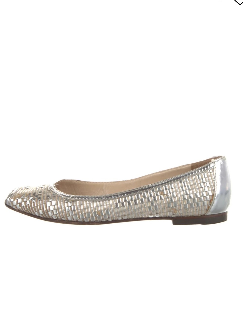 Fendi Leather Pattern Ballet Flats - Picture 1 of 6